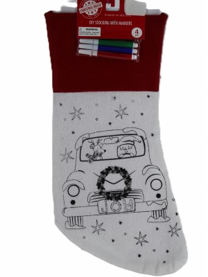 DIY JOY CHRISTMAS STOCKING