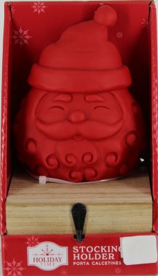 SANTA HEAD STOCKING HOLDER
