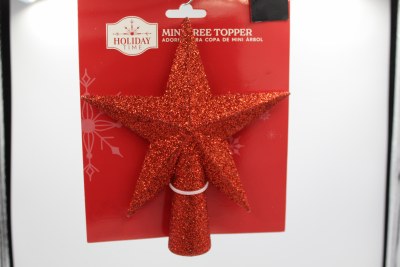 RED MINI STAR TREE TOPPER