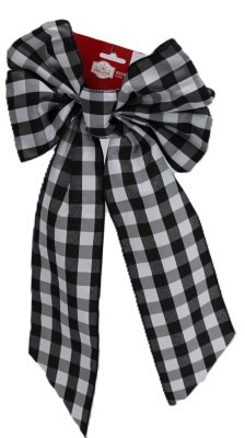BUFFALO PLAID BOW