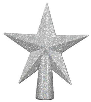 SILVER MINI STAR TREE TOPPER