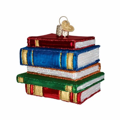 STACK OF BOOKS OLD WORLD