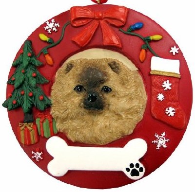 POMERANIAN IN WREATH