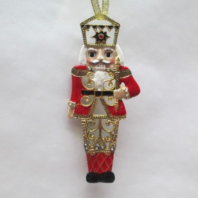 METAL NUTCRACKER ORN