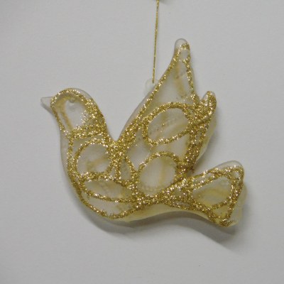 CLEAR DOVE GOLD GLITTER