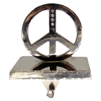 PEACE SIGN STOCKING HANGER