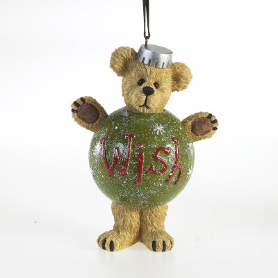 BOYDS BEAR WISH BEAR ON BALL