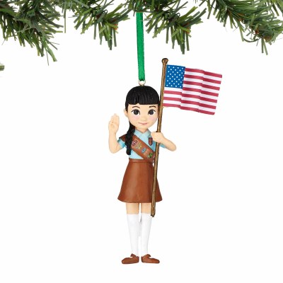 girl scout brownie ornament