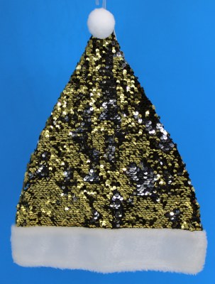 SILVER AND GOLD SEQUIN HAT