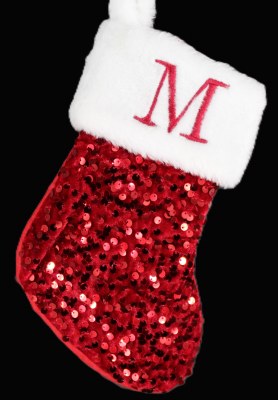 LETTER M MINI STOCKING