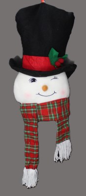 PLUSH SNOWMAN WALL HANG