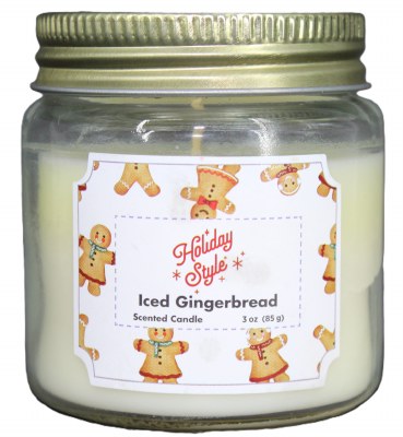 ICED GINGERBREAD CANDLE
