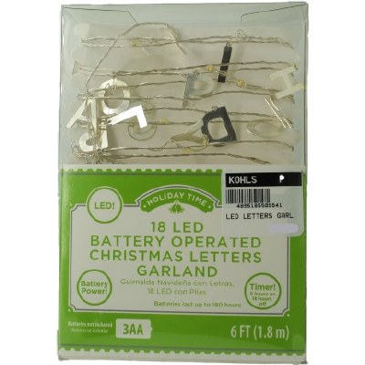 LED LETTERS GARLAND