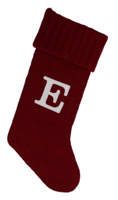 KNITTED K STOCKING