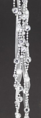 SILVER DISCO GARLAND