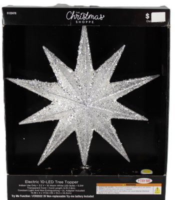 SILVER TREE TOP STAR