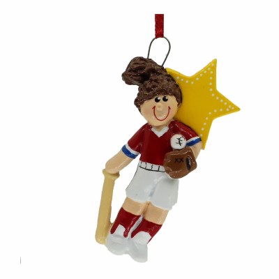 BASEBALL GIRL BROWN HAIR