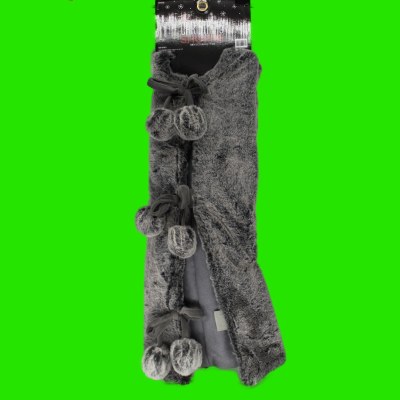 48" GREY FURRYTREE SKIRT