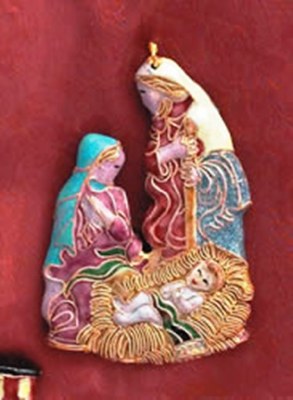 HOLY FAMILY  CLOISONNE