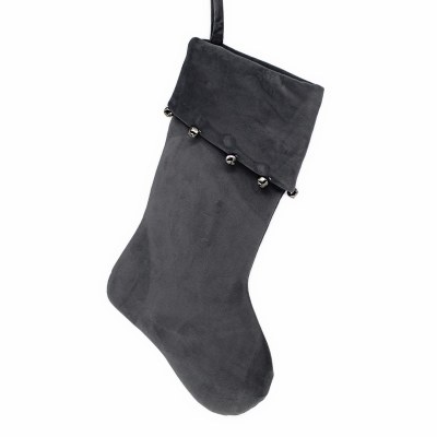 GREY STOCKING W/ BELLS