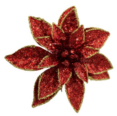 RED AND GOLD POINTSETTIA