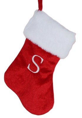 LETTER S MINI STOCKING