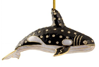 KILLER WHALE CLOISONNE