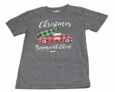 SMALL ADULT TRUCK AND TREE