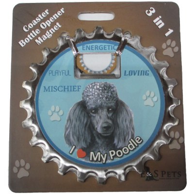 BLACK POODLE MAGNET