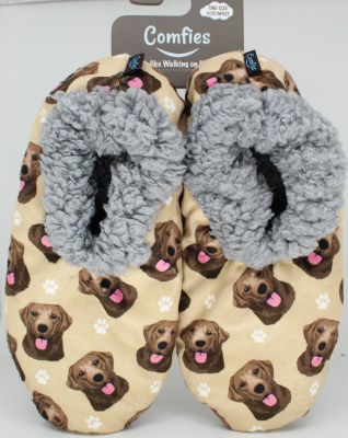 CHOCOLATE LAB SLIPPERS