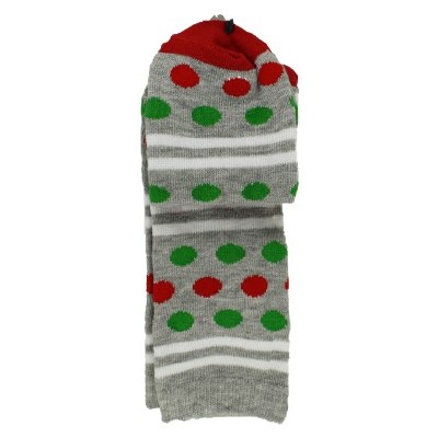 GREY POLKA DOT SOCKS