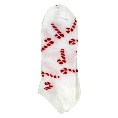 WHITE CANDY CANE ANKLETS