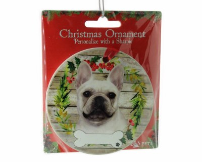 WHITE FRENCH BULLDOG