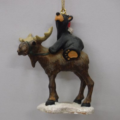 BEAR RIDING MOOSE