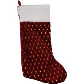 MAROON GOLD STOCKING