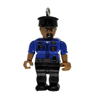 AFRICAN AMERICAN BLUE POLICE OFFICER