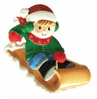 BOY ON SLED