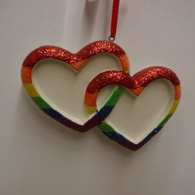 DOUBLE RAINBOW HEARTS
