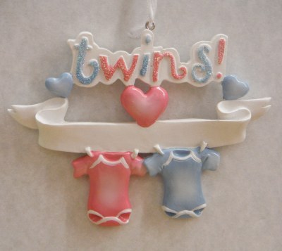 TWINS BOY AND GIRL ORNAMENT