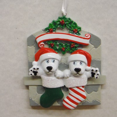 FAMILY OF S PUPPIES IN STOCKINGS