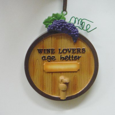 "WINE LOVERS AGE BETTER" BARREL WITH TAP