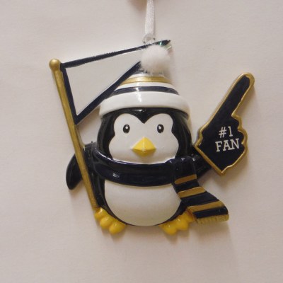 #1 FAN PENGUIN IN YELLOW AND BLACK