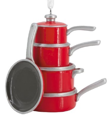 STACK OF POTS AND PANS