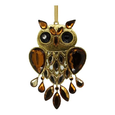 GOLD OWL ORNAMENT