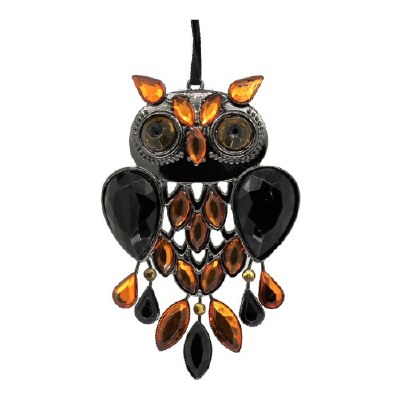BLACK OWL ORNAMENT