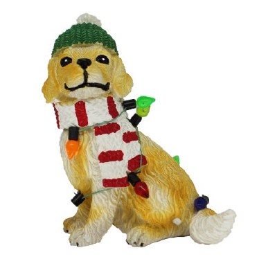 YELLOW DOG WITH SCARF