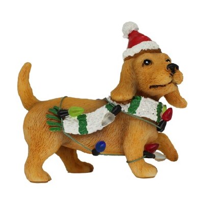 TAN DOG WITH SCARF