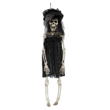 BLACK DRESS SKELETON