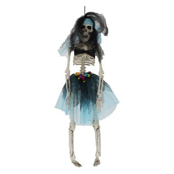 SKELETON GIRL IN TEAL