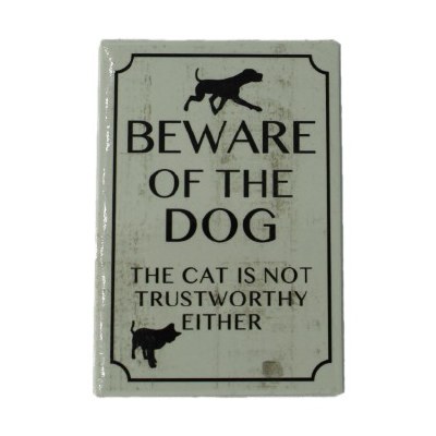 BEWARE OF THE DOG MAGNET